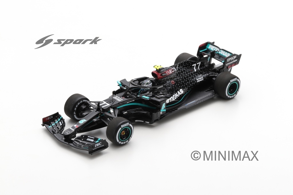 Schaalmodel 1:43 Mercedes-AMG F1 W11 EQ Performance #77 Valtteri Bottas Mercedes-AMG Petronas Formula One Team Winner Austrian GP 2020 Spark