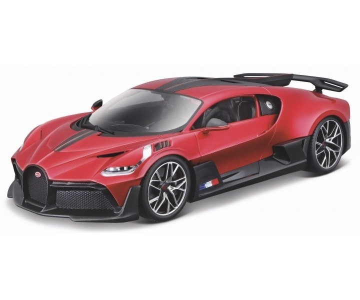 Schaalmodel 1:18 Bugatti Divo Rood Bburago