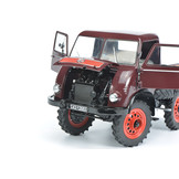 Scalemodel 1:18 Mercedes-Benz Unimog 401 with Westfalia-cabin Brown Schuco