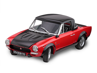 Schaalmodel 1:18 Fiat Spider CSA 1972 rood/zwart Sunstar