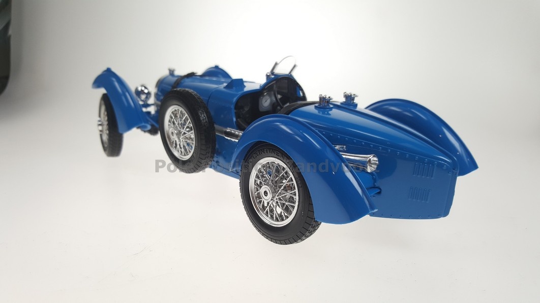 Schaalmodel 1:18 Bugatti T59 Blauw Bburago