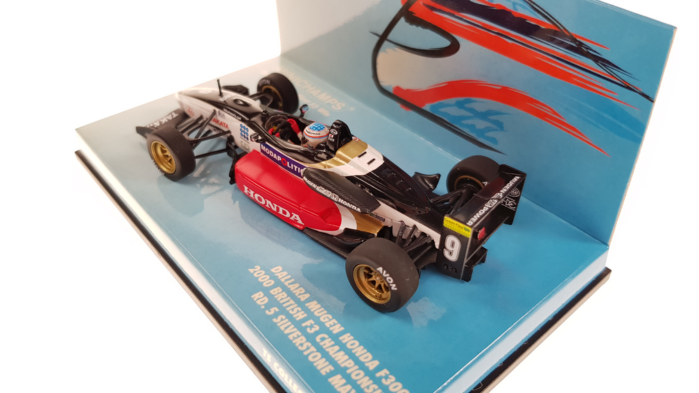 Schaalmodel 1:43 Dallara Mugen Honda F300 #9 Takuma Sato First F3 Win Minichamps