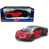 Schaalmodel 1:18 Bugatti Chiron Sport Rood/Zwart Bburago