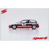 Schaalmodel 1:43 Honda Civic EF-9 Group N 1990 #1 Ayrton Senna test Suzuka Spark