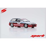 Schaalmodel 1:43 Honda Civic EF-9 Group N 1990 #1 Ayrton Senna test Suzuka Spark