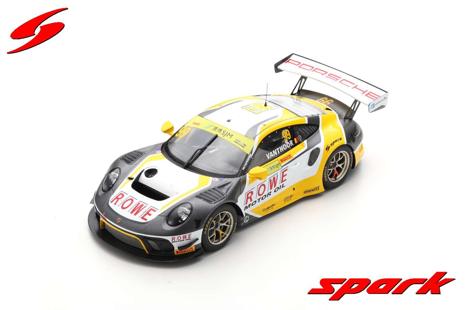 Scalemodel 1:18 Porsche 911 GT3 R #99 2nd Macau 2019 Spark