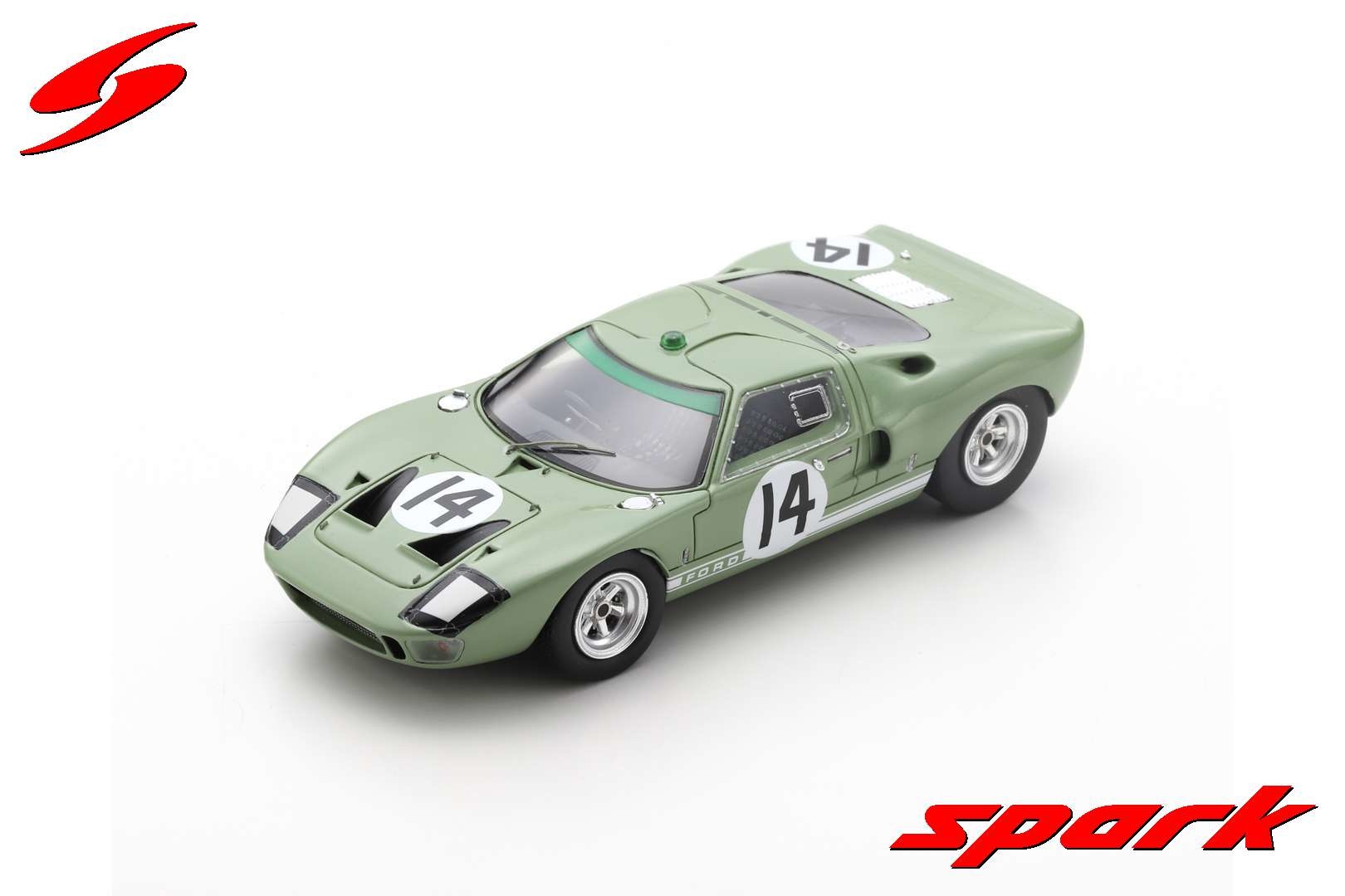 Schaalmodel 1:43 Ford GT40 #14 24H Le Mans 1965 Spark