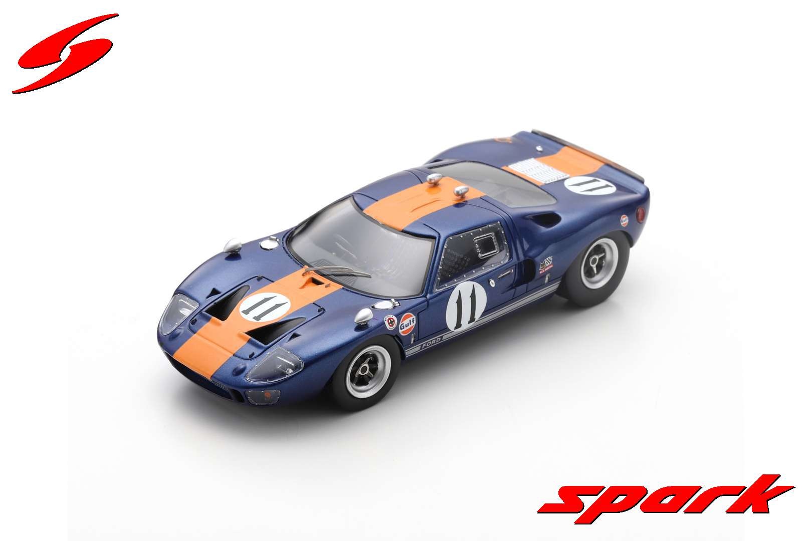 Modellauto 1:43 Ford GT40 #11 6th Daytona 24H 1967 Spark