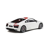 Schaalmodel 1:18 Audi R8 RWS white & red stripe GT Spirit