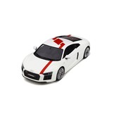 Schaalmodel 1:18 Audi R8 RWS white & red stripe GT Spirit