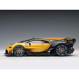 Schaalmodel 1:18 Bugatti Vision Gran Turismo 2015 Giallo Midas / Black Carbon Autoart