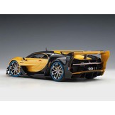 Schaalmodel 1:18 Bugatti Vision Gran Turismo 2015 Giallo Midas / Black Carbon Autoart