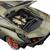 Schaalmodel 1:18 Lamborghini Sián FKP 37 Mat groen Bburago