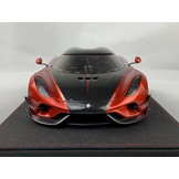 Schaalmodel 1:18 Koenigsegg Regera Ghost Package Candy Apple Red & Carbon FrontiArt