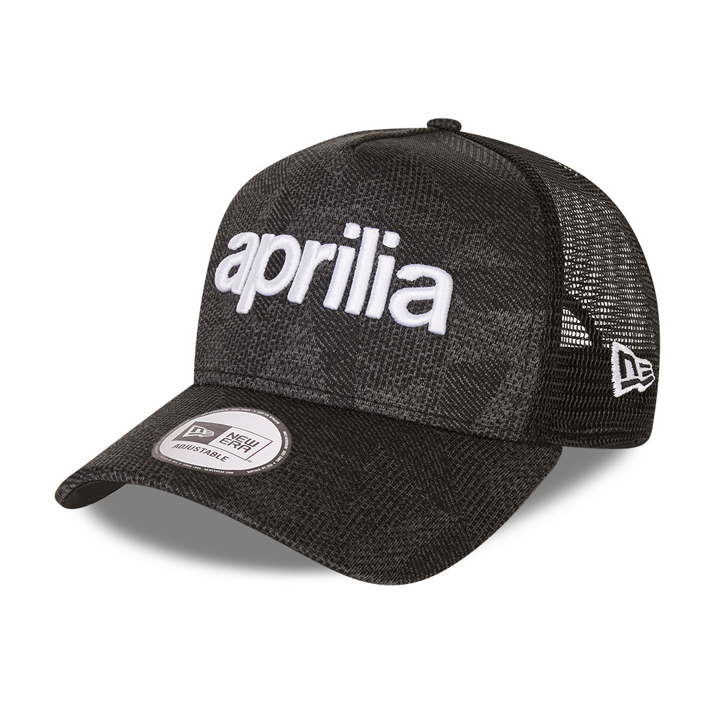 'Adult' Aprilia A-Frame Trucker Cap Black
