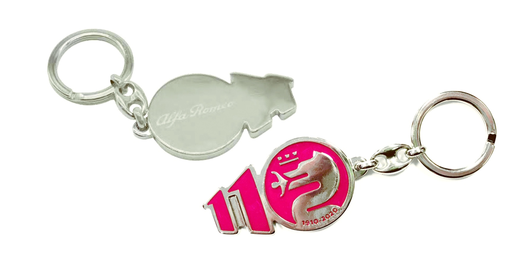 Alfa Romeo Anniversary Metal Keyring