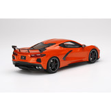 Modellauto 1:18 Chevrolet Corvette C8 2020 Orange High Wing TopSpeed Models