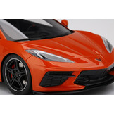 Modellauto 1:18 Chevrolet Corvette C8 2020 Orange High Wing TopSpeed Models