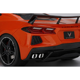 Modellauto 1:18 Chevrolet Corvette C8 2020 Orange High Wing TopSpeed Models