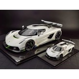Schaalmodel 1:8 Koenigsegg Jesko 'Pearl White' Autosalon Genève 2019 FrontiArt
