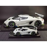 Schaalmodel 1:8 Koenigsegg Jesko 'Pearl White' Autosalon Genève 2019 FrontiArt