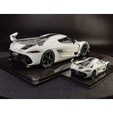 Schaalmodel 1:8 Koenigsegg Jesko 'Pearl White' Autosalon Genève 2019 FrontiArt