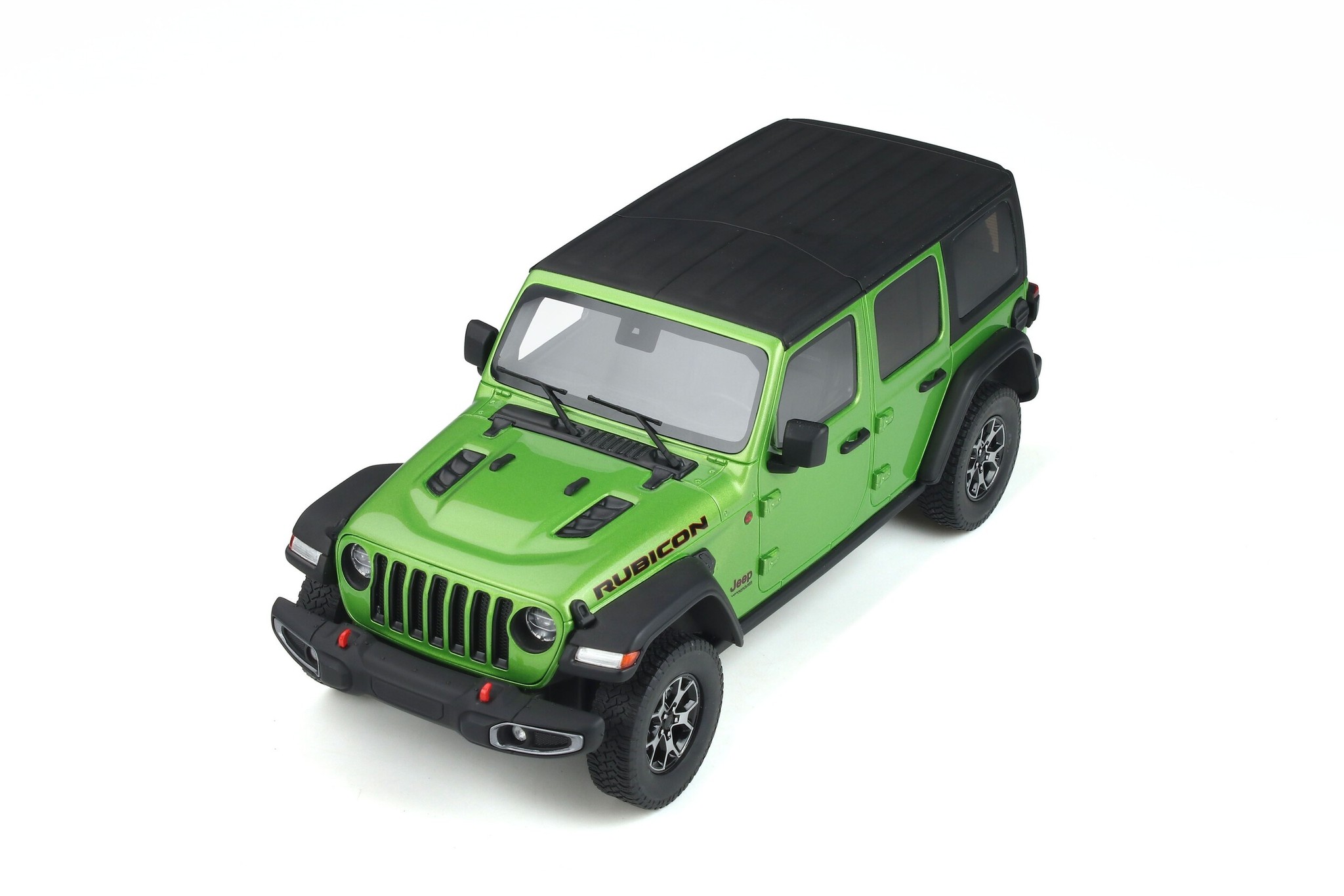Schaalmodel 1:18 Jeep Wrangler Rubicon 2019 'Mojito Green' GT Spirit