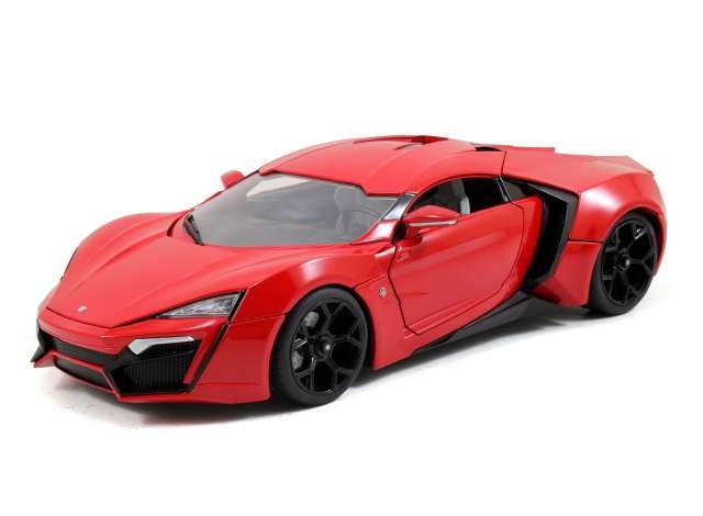 Schaalmodel 1:18 W Motors Lykan Hypersport 'Fast & Furious' - Met figuur Jada Toys