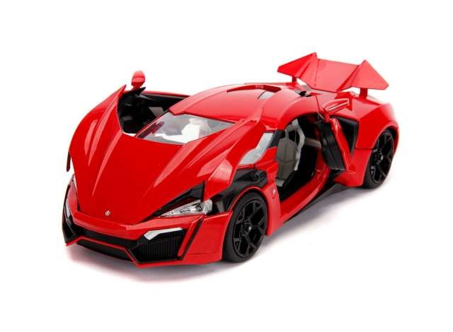 Schaalmodel 1:18 W Motors Lykan Hypersport 'Fast & Furious' - Met figuur Jada Toys