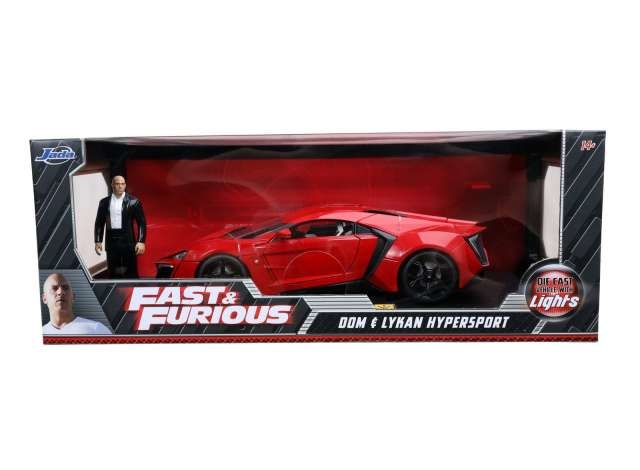 Schaalmodel 1:18 W Motors Lykan Hypersport 'Fast & Furious' - Met figuur Jada Toys
