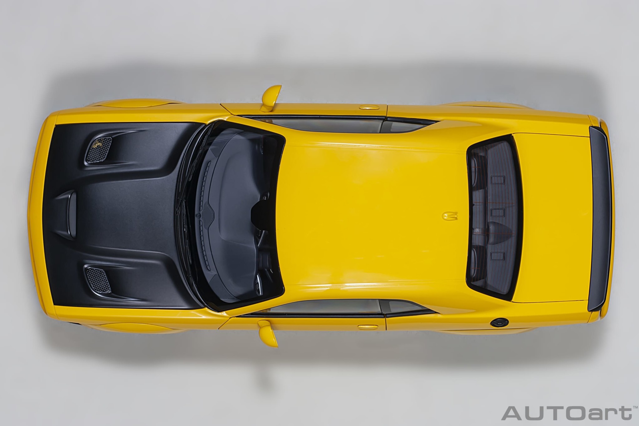 Schaalmodel 1:18 Dodge Challenger SRT Hellcat Widebody 'Yellow' Autoart