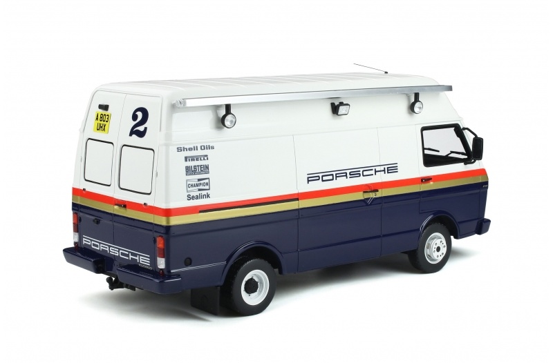 Modellauto 1:18 Set Porsche Rally 1000 Pistes 1985: VW LT35 & Porsche 911 SC RS OttoMobile