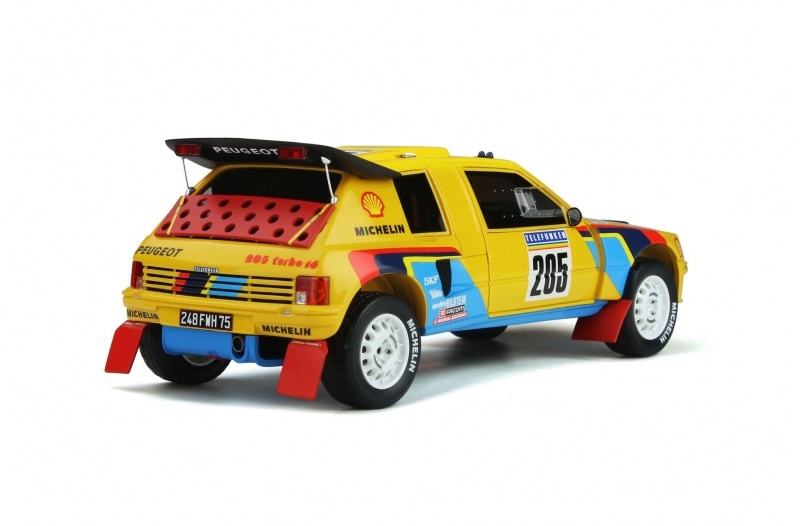 Schaalmodel 1:18 Peugeot 205 Grand Raid Dakar 1987 Ari Vatanen OttoMobile