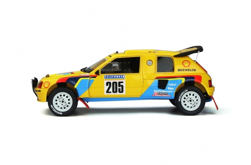 Schaalmodel 1:18 Peugeot 205 Grand Raid Dakar 1987 Ari Vatanen OttoMobile