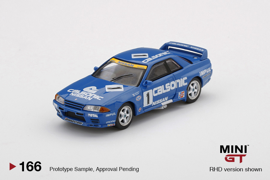 Schaalmodel 1:64 1991 Nissan Skyline GT-R R32 Gr A #1 "Calsonic" Japan Touringcar Championship Mini GT