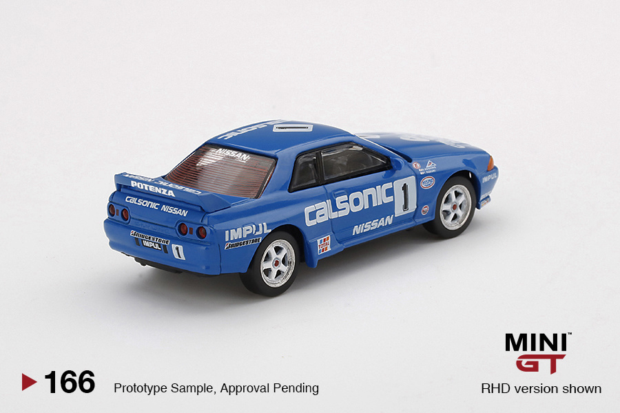 Schaalmodel 1:64 1991 Nissan Skyline GT-R R32 Gr A #1 "Calsonic" Japan Touringcar Championship Mini GT