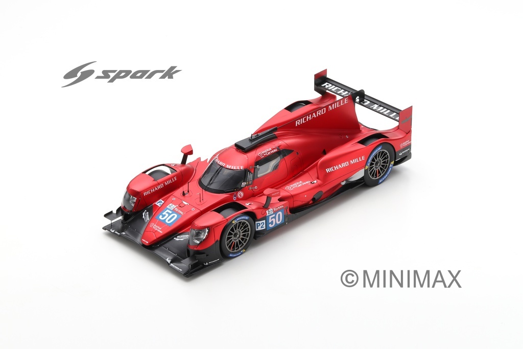 Schaalmodel 1:18 Oreca 07 - Gibson #50 Richard Mille Racing Team 24H Le Mans 2020 Spark