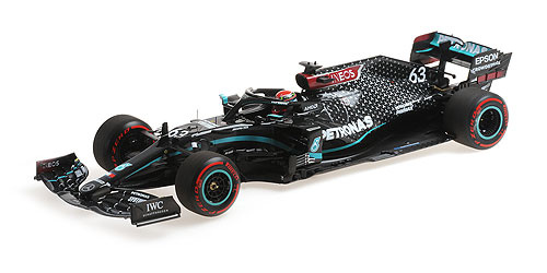Scalemodel 1:18 Mercedes-AMG Petronas F1 Team W11 Eq Performance - #63 George Russell '2020 Sakhir Grand Prix' Minichamps