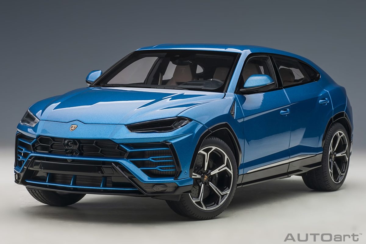 1:18 Lamborghini Urus 2018 Eleos Blue Autoart