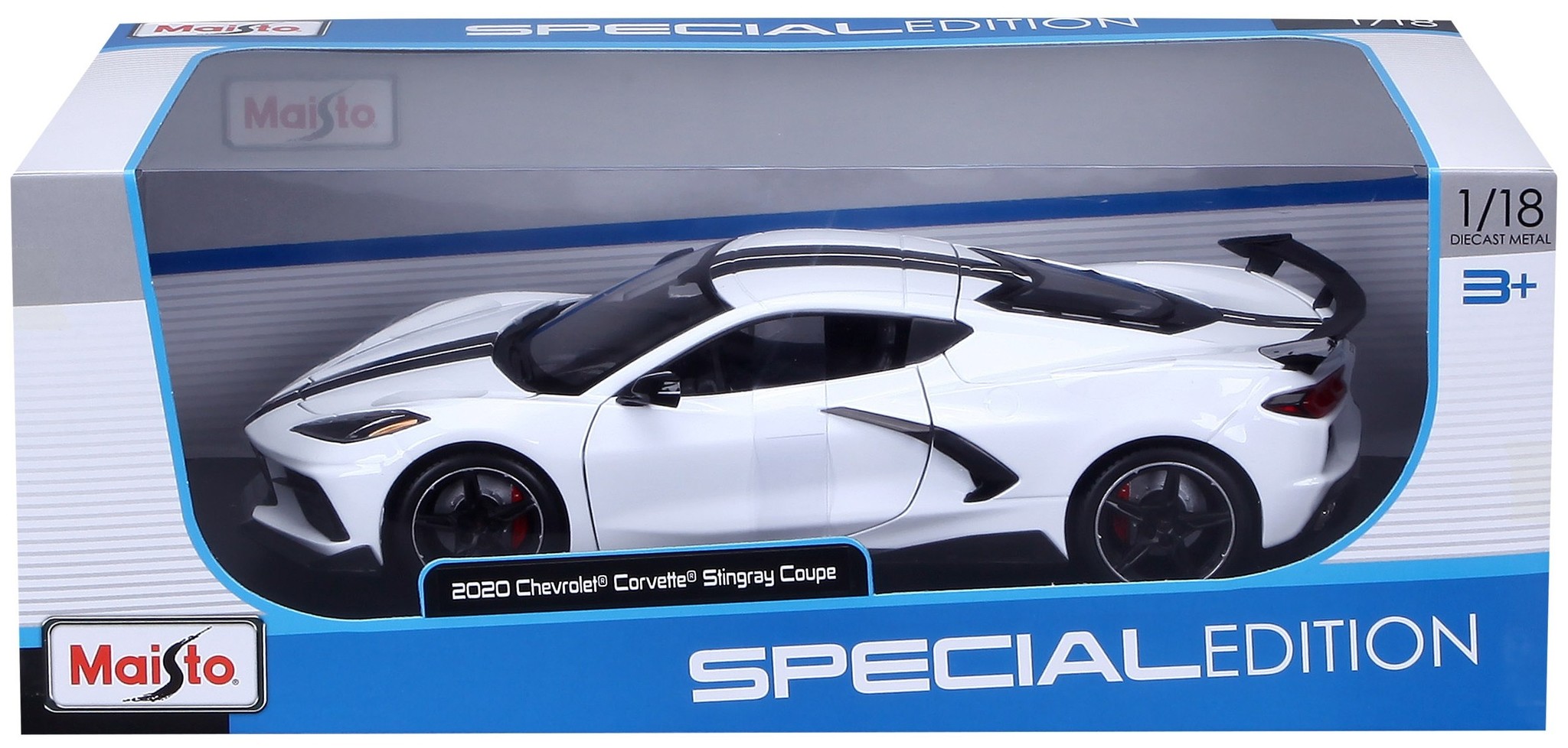 1:18 Chevrolet Corvette Stingray C8 2020 Weiß