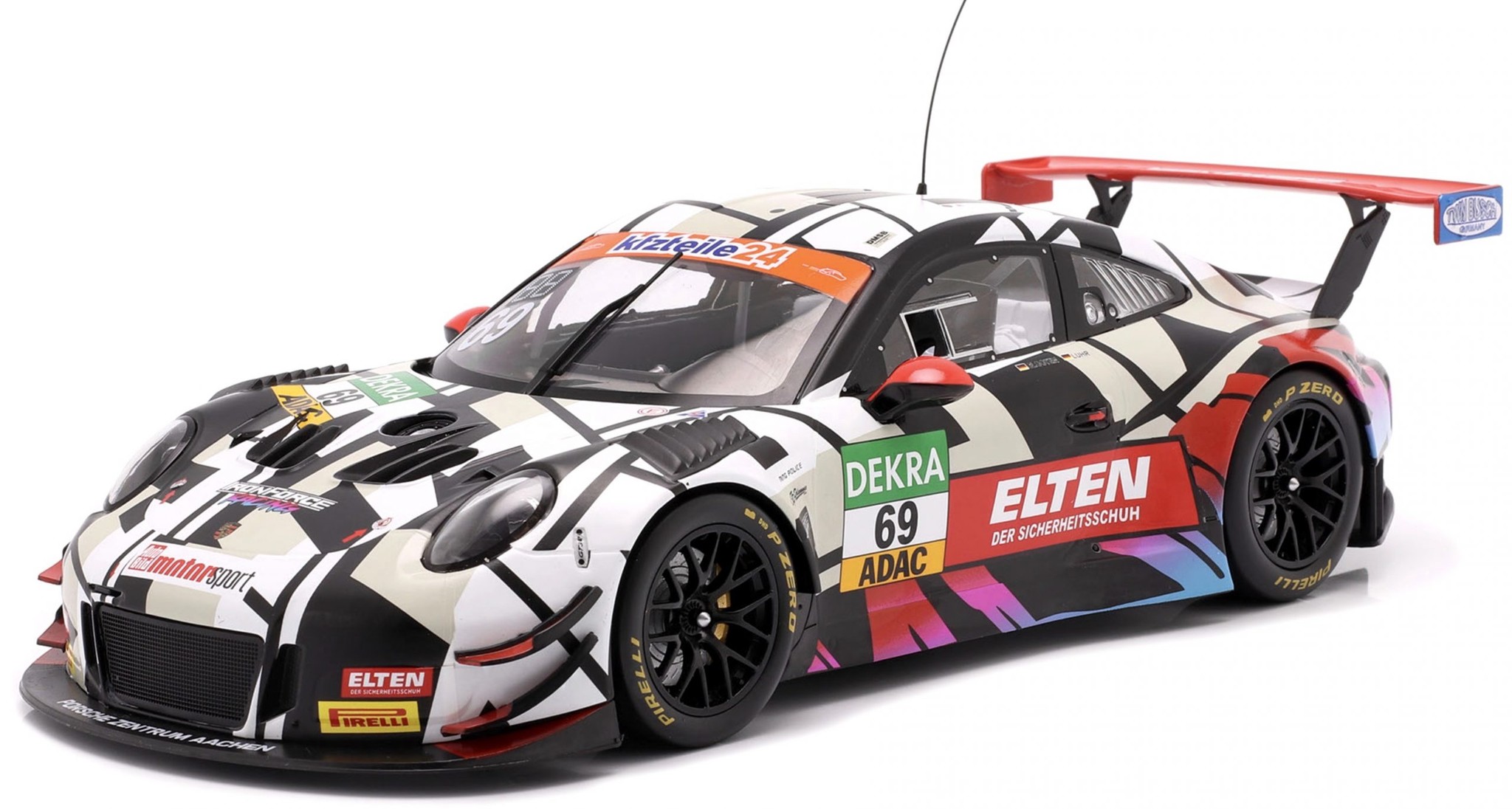 1:18 Porsche 911 (991) GT3 R #69 Iron Force by Ring Police IXO