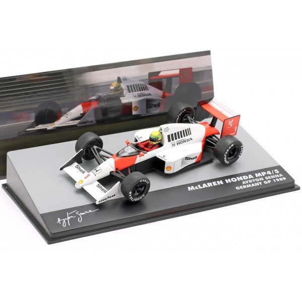 1:43 McLaren MP4/6 #1 Ayrton Senna 'Wereldkampioen GP Germany 1991' Atlas