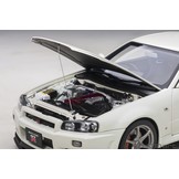 1:18 Nissan Skyline GT-R (R34) V-Spec II White Autoart