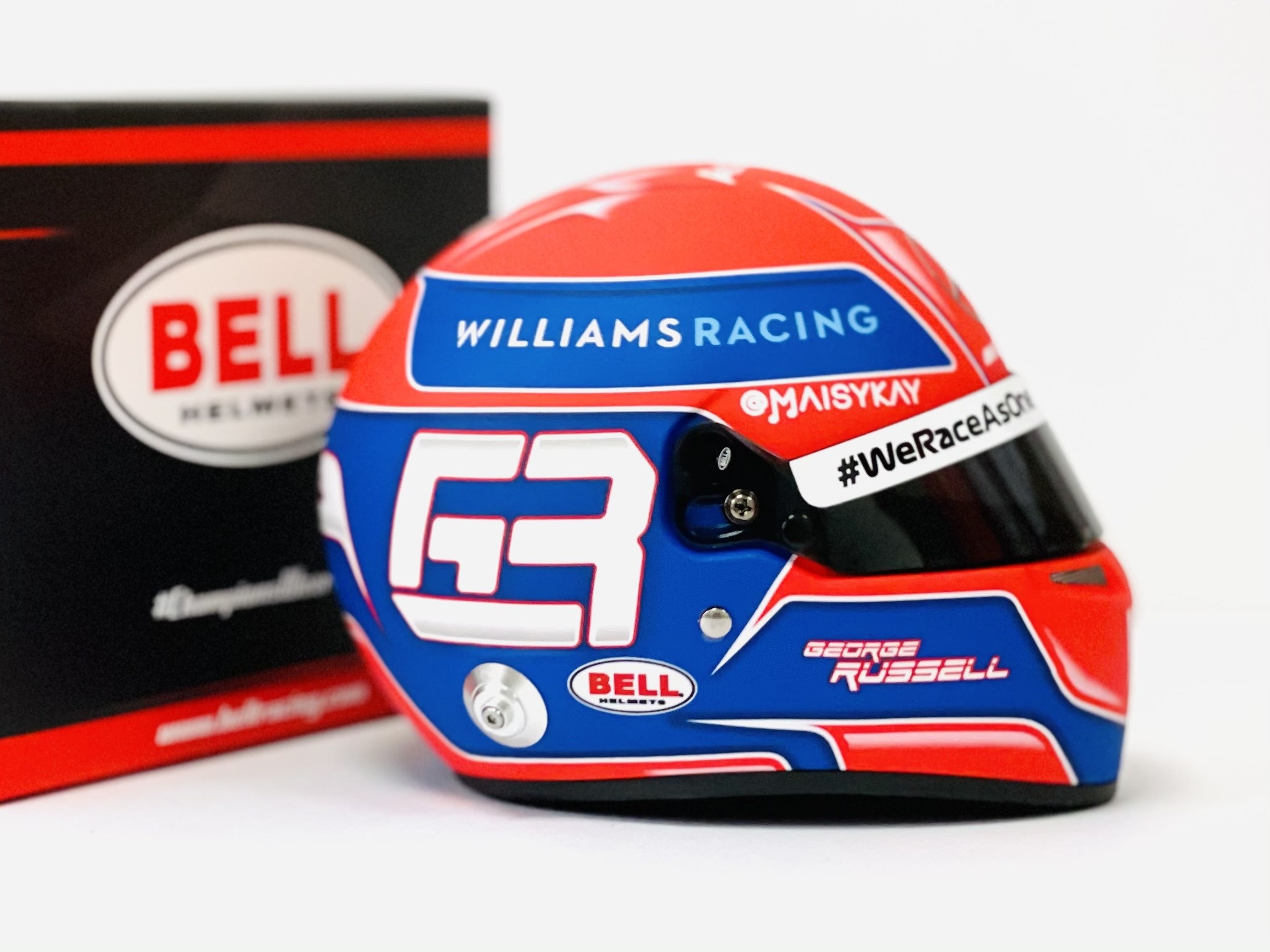 1:2 Helm George Russell 2021 Bell Helmets