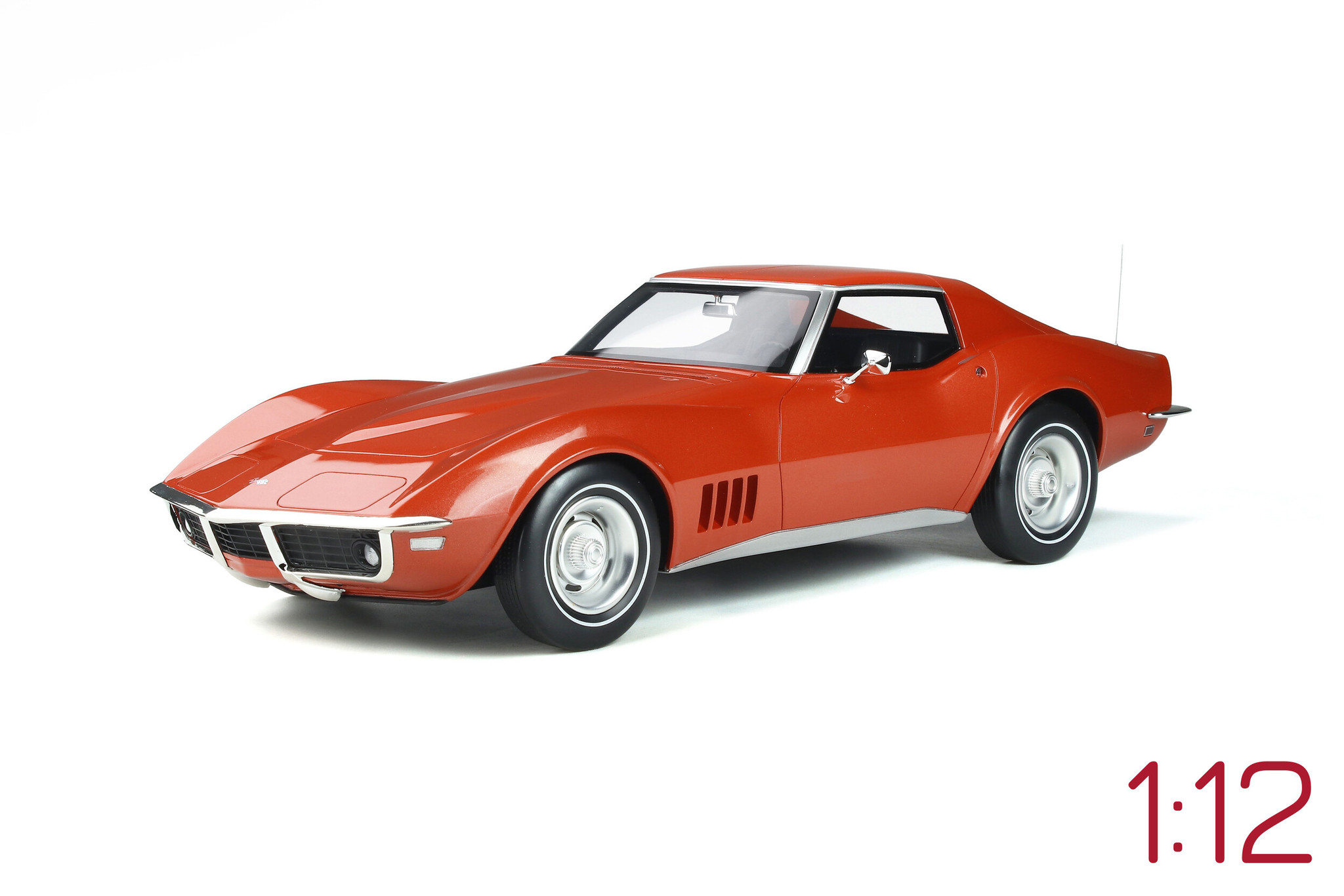 1:12 Chevrolet Corvette C3 1968 Rood GT Spirit