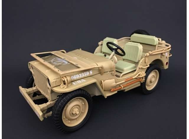 1:18 1943 Jeep Willy's "Casablanca" Desert Sand Triple9