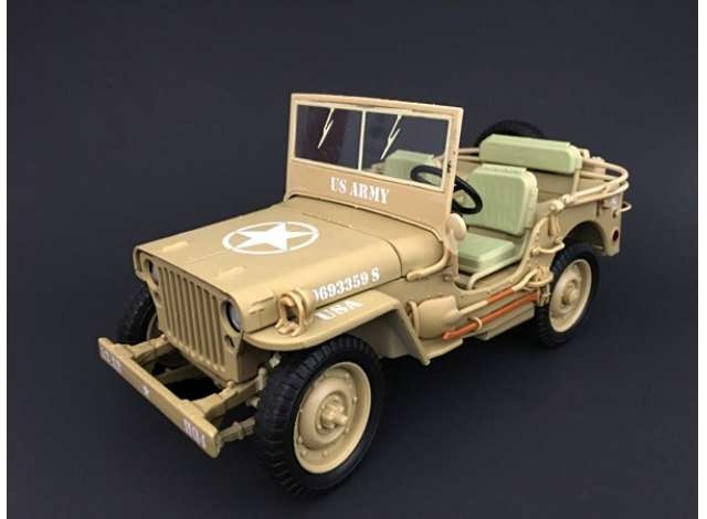 1:18 1943 Jeep Willy's "Casablanca" Desert Sand Triple9