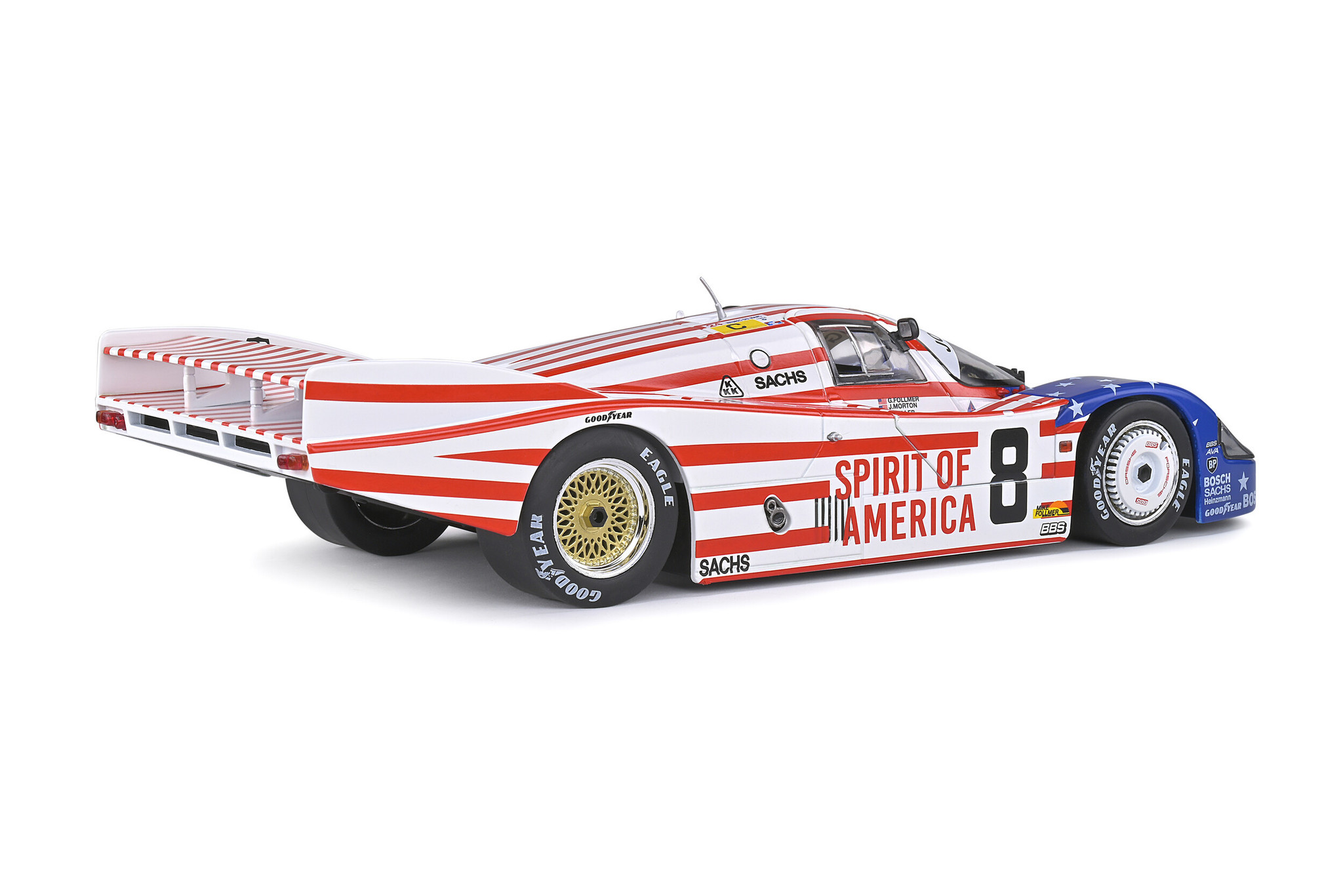 1:18 Porsche 956LH #8 Follmer / Morton / Miller 24H Le Mans 1986 Solido