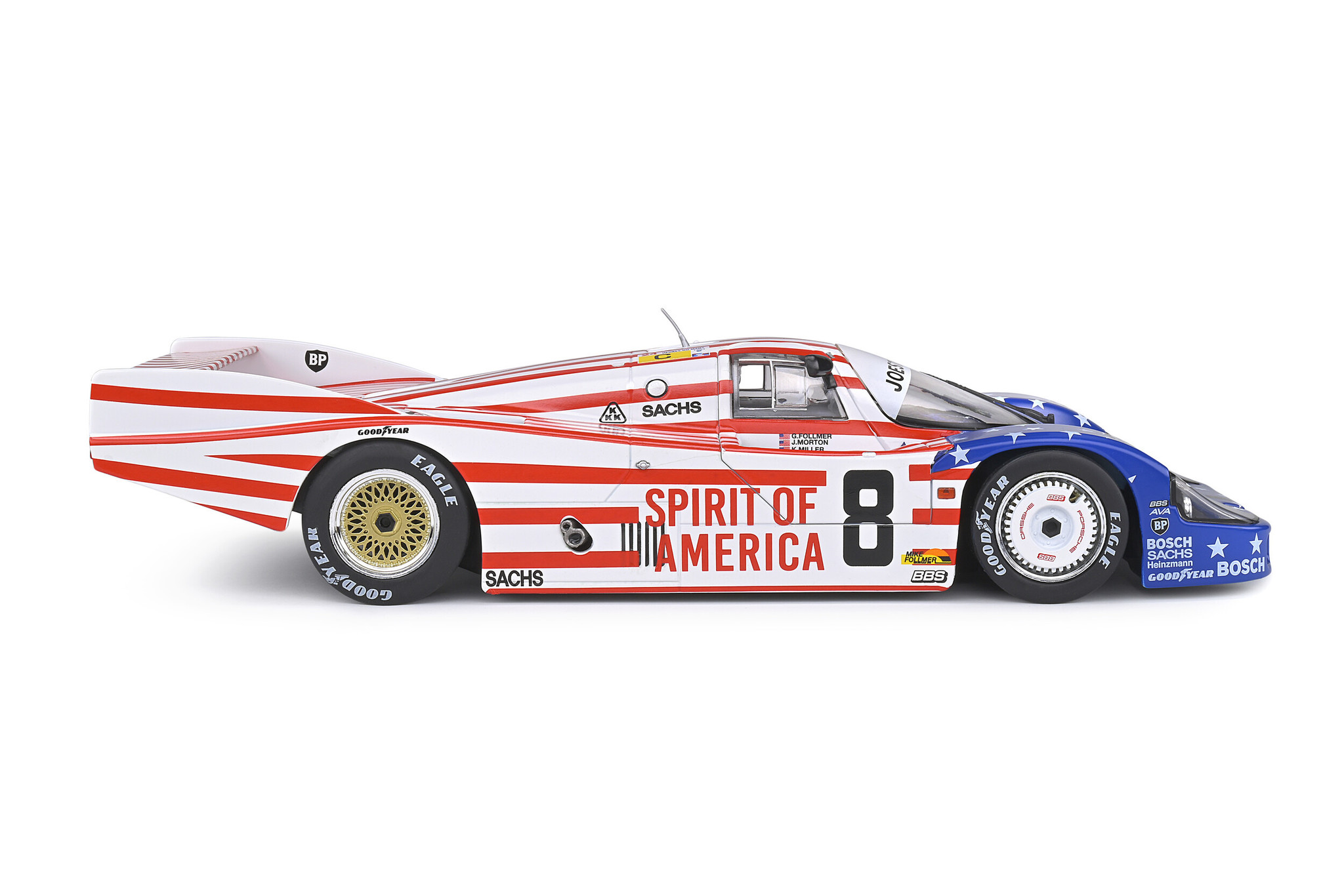 1:18 Porsche 956LH #8 Follmer / Morton / Miller 24H Le Mans 1986 Solido
