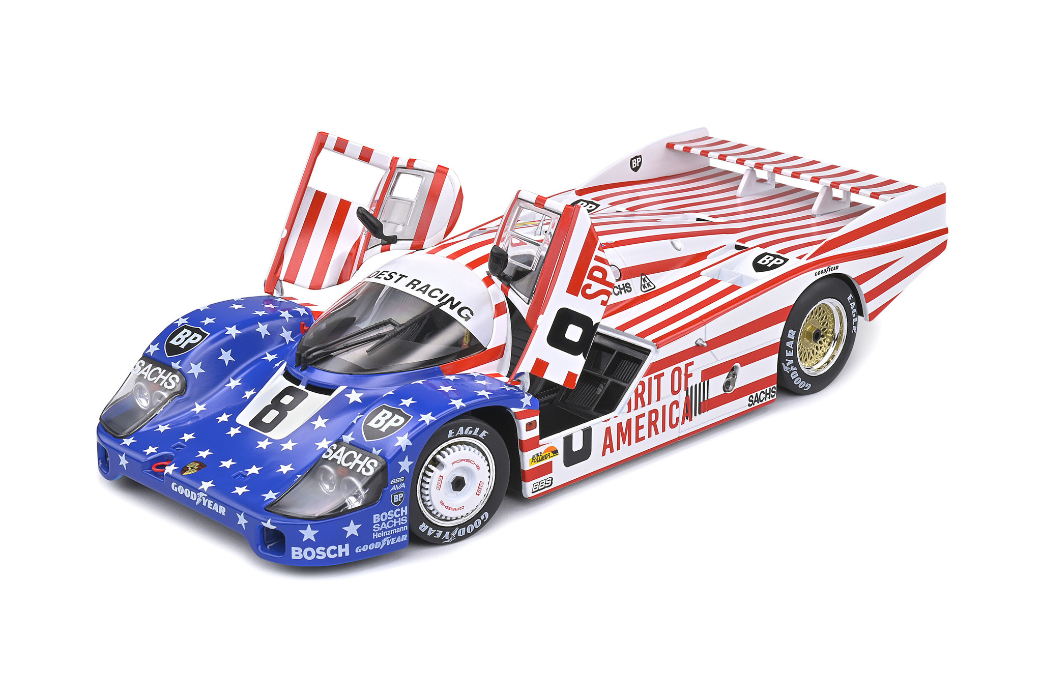 1:18 Porsche 956LH #8 Follmer / Morton / Miller 24H Le Mans 1986 Solido